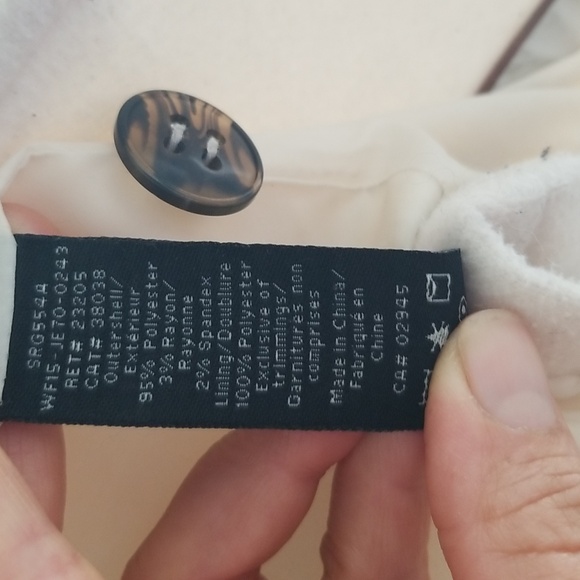 *CLEARANCE* Sz M Cream colour Hooded Peacoat - Picture 6 of 7